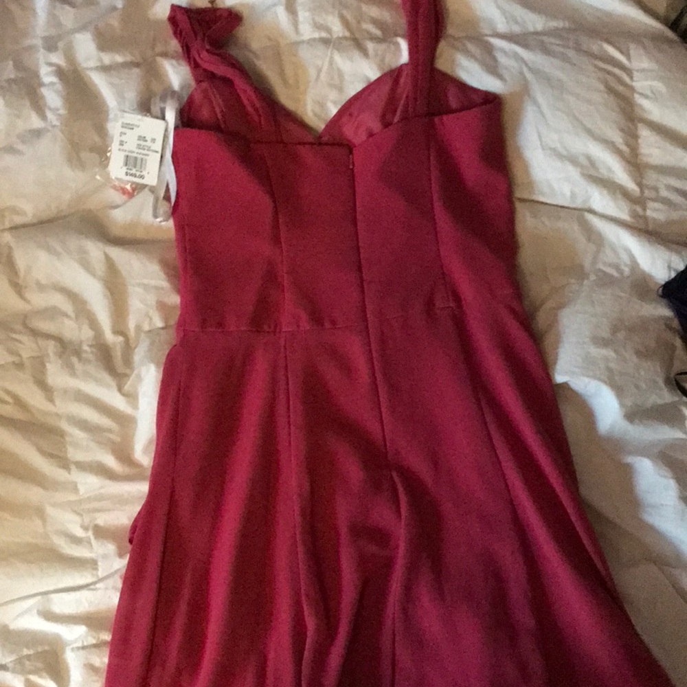 Hot pink dress
